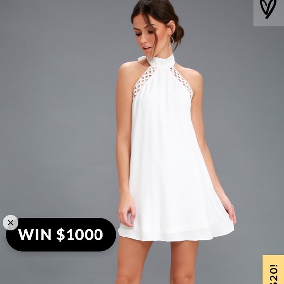 Any sway shape or form halter dress white - Picture 1 of 1